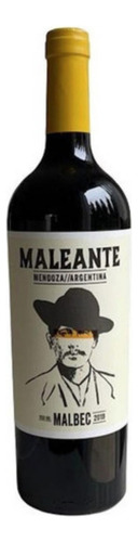 Vino Maleante Malbec 750ml Mendoza Tinto Botella X1 Unidad