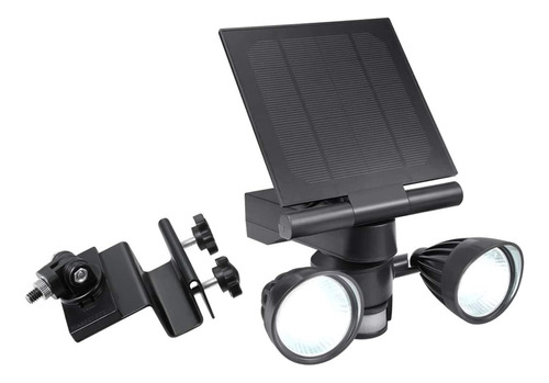  B Negro Floodlight Solar Panel Charger Black