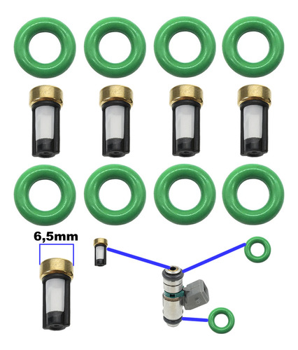 Kit Filtros Oring Limpieza Inyectores Iwp Megane Clio Kangoo