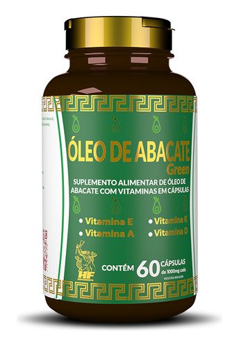 Oleo De Abacate Softgel 1000mg + Vitamina E A K D 60caps