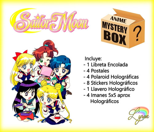 Sailor Moon Caja Misteriosa Mystery Box Exclusiva Anime Mang