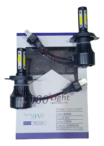 Bombillos Faros Luces Led H4 Caras Alto Poder 20.000 Lumen