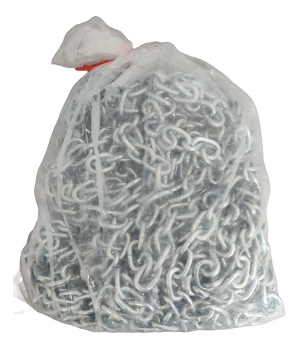 Cadena Zincada 6.0mm X 12.5kg Eslabon Soldado Plateado