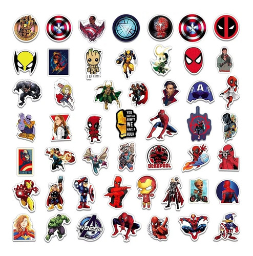 Superheroes Stickers X 25 Unid