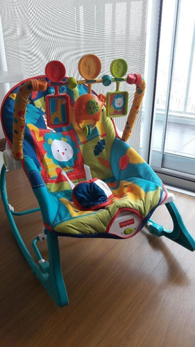 Silla Mecedora Fisher Price Musica Safari Reclinaciones 18kg