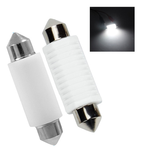 Lâmpadas Led Cerâmica Torpedo Teto Placa 39mm Branco Par