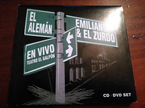 El Aleman,emiliano Y El Zurdo En Vivo Teatro Galpon Cd Y Dvd