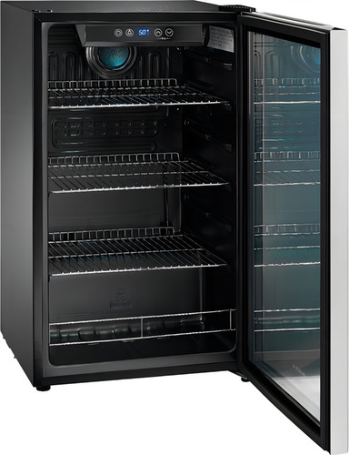 Refrigerador Insignia 115 Latas Acero Inoxidable Color Plateado