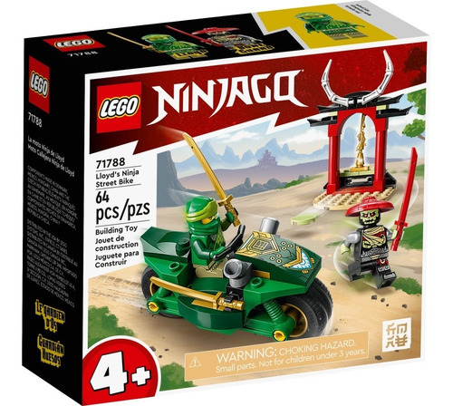 Lego Ninjago Moto Callejera Ninja De Lloyd 64 Piezas Premium