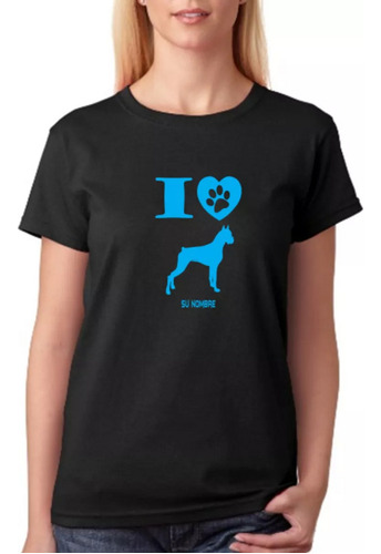 Remera Perro Boxer Personalizada Infantil