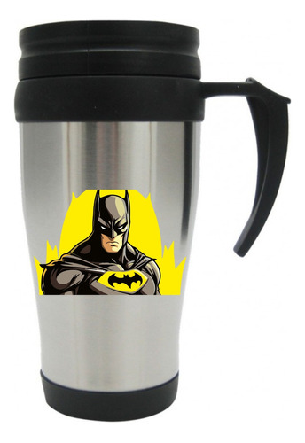 Vaso Viajero Metalico Batman Art Comic Mugs 