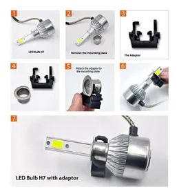 Adaptadores Optica H7 H1 Cree Led Ford Focus 3 / Fiesta Nue