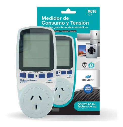 Medidor De Tension Y Consumo Mc10 Electrodomesticos 10 Amp