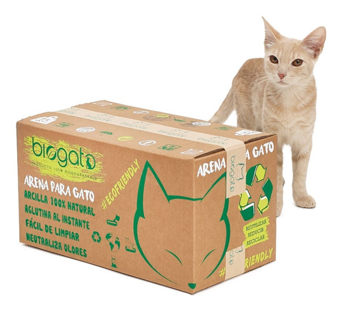 Arena Para Gatos 15kg Biogato Ecofriendly