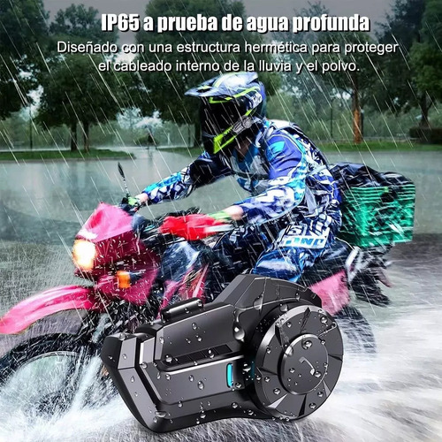 Kit For Audífono Intercomunicador Para Motocicleta Bluetooth