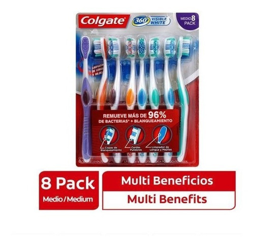 Cepillo Colgate 360  X 8 Und