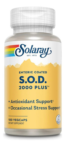 Sod Superoxide Dismutase 400mg X 100 Made In Usa