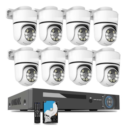 4k Security Caemra System Poe Ip Ptz Bullet 8mp Nvr Kit