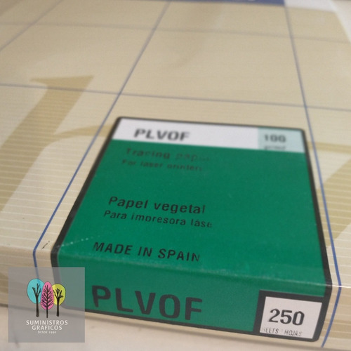 Papel Vegetal Oficio Para Impresoras Láser Abezeta X 250 Hjs