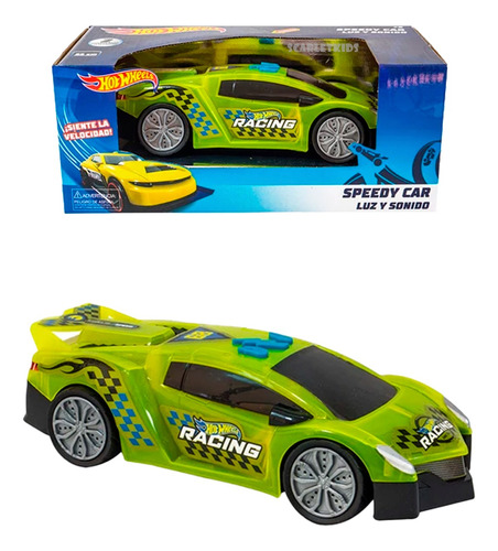 Hot Wheels Vehiculo Auto Speedy Car Luz Y Sonido Original Sk