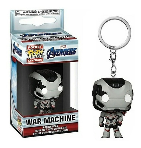 Llavero Funko Pop War Machine Pocket Keychain Avengers Toy