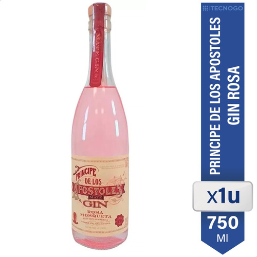 Gin Príncipe De Los Apóstoles Rosa Mosqueta 750ml      