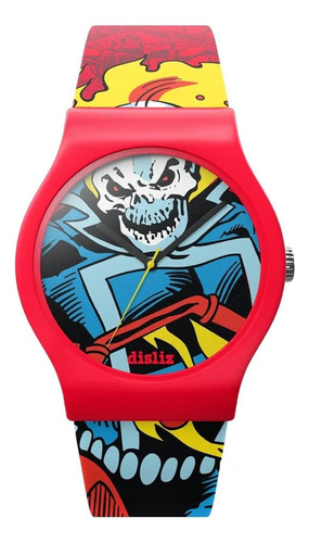 Reloj Ghost Rider Origins Marvel Color Rojo