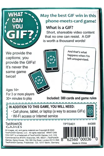 ¿qué Puedes Gif? El Hilarante Y Divertido Juego De Cartas De