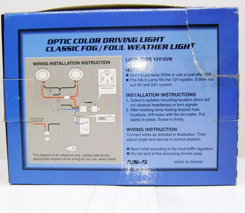 Faros Auxiliar Halogeno Ovalado Peq Marca Sirius H3 8x6 Cms