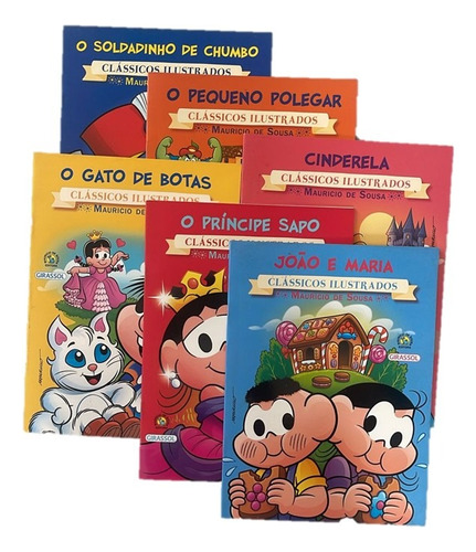 Kit Com 6 Livros Da Turma Da Monica - Livros Usados - Títulos Aleatórios