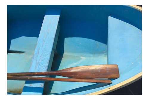 Cuadros Decorativos - Barco De Madera Azul De Graffi