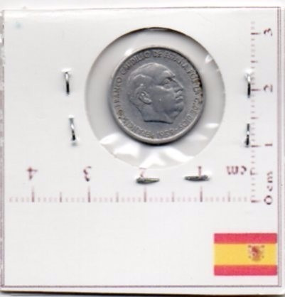 Monedas  España Franco  10 Centimos  Aluminio Ef32