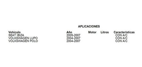 Radiador Vw Lupo 2004 - 2007 L4 1.8 Lts Std