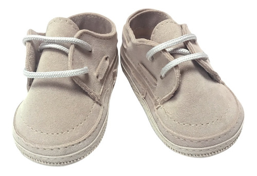 Zapatitos Nautico Beige Bebe Invierno No Caminante Gorditoo