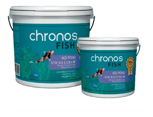 Imagem 1 de 2 de Ração Chronos Fish Koi Pond Sticks Color 3,9kg Polinutri