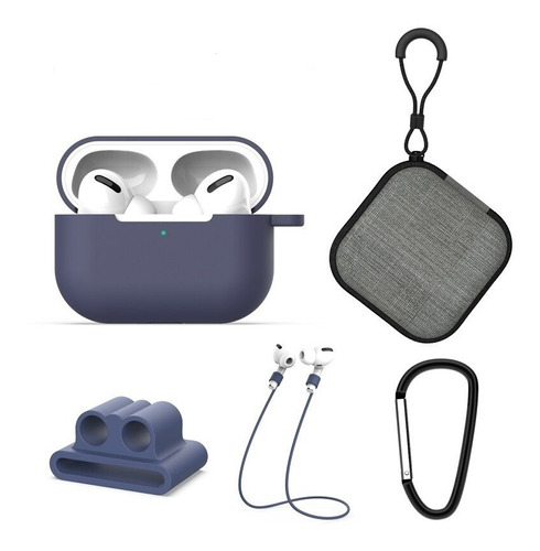 Carcasa Funda Para AirPods Pro 2da / + Kit Accesorios 5 En 1