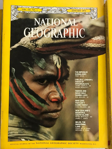 Revista National Geographic 12 Números Del Año 1972