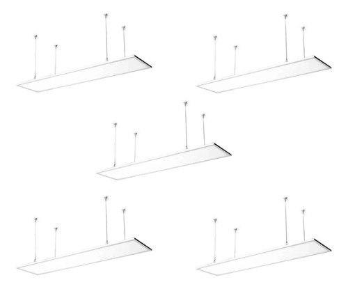 Lampara Colgante Panel Led 120x30 Cm 40w Pack 5 / Demasled