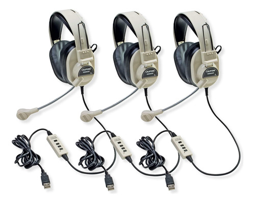 3066-usb Deluxe Multimedia Auricular Estereo Enchufe Omni 3