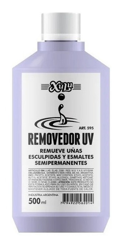 Removedor Uv Xulu Semipermanente/uñas Esculpidas X 500ml