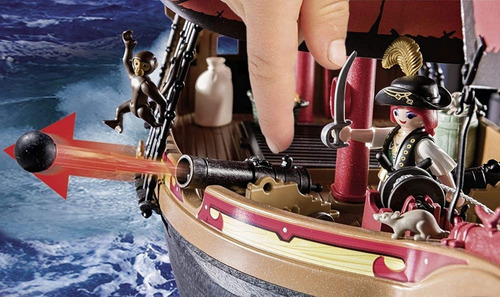 Imagen 5 de 6 de Playmobil 70411 Barco Pirata Calavera