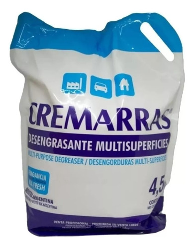 Pasta Crema Limpiamanos - Cremarras 4.5 Kg