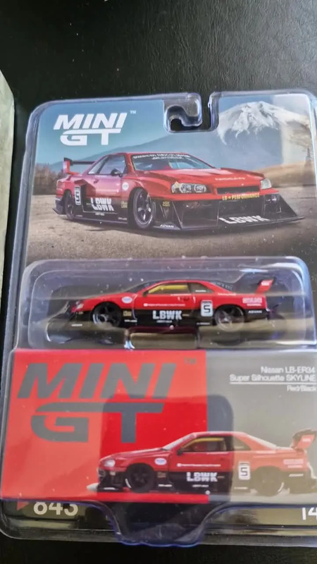 Nissan LB-ER34 Super Silhouette SKYLINE Red/Black MINIGT