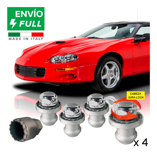 Birlos Seguridad 12x1.5 Chevrolet Camaro 93-2002 Galaxylock