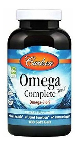 Carlson Omega Complete, Omega-3-6-9, Mezcla Omega Completa,