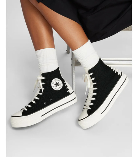 Zapatillas Para Mujer Lift Crafted Laces Negros Converse