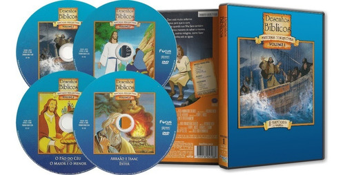 Dvds Desenhos Biblicos Série Completa 36 Contos Infantis