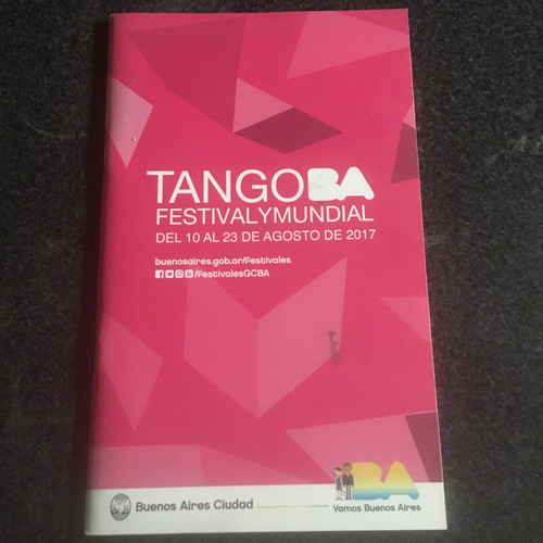 Programa Festival Y Mundial De Tango 2017 Argentina Exc Est