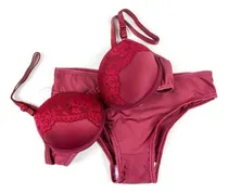 Comprar Kit 05 Conjunto Lingerie Calcinha  Sutiã Com Renda Bojo