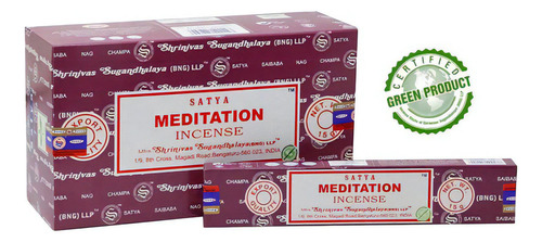 Incenso Massala Satya Meditation Box C/ 12 Caixas De15gr